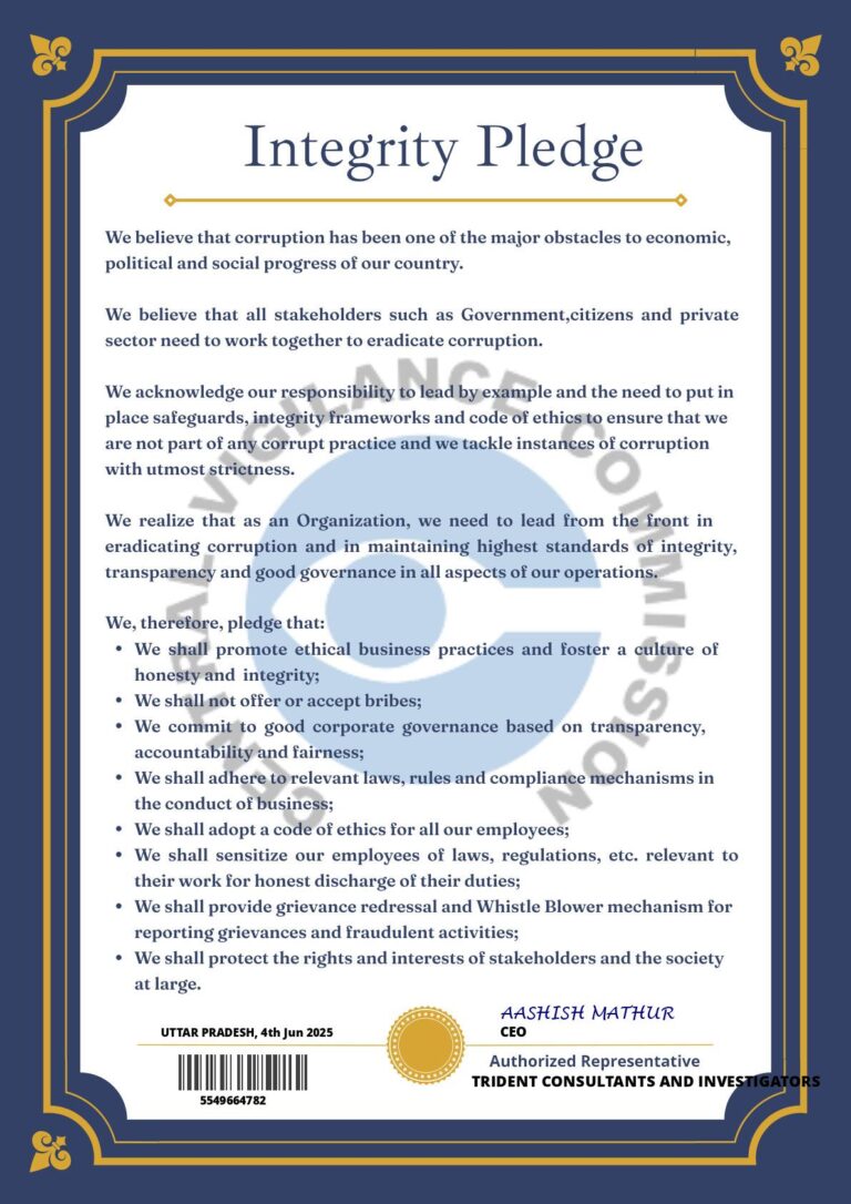 detective india pledge
