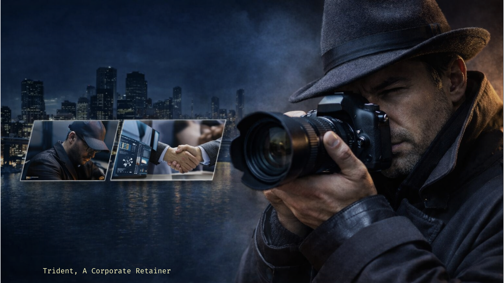 Corporate investigation retainer services in India by Trident Spy showing confidential business intelligence and surveillance